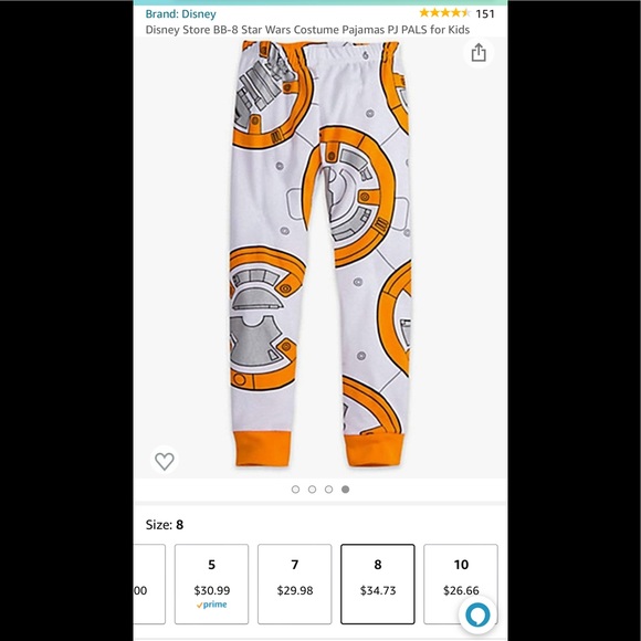 Disney Store Boys Starwars PJs BB8 - Picture 4 of 7